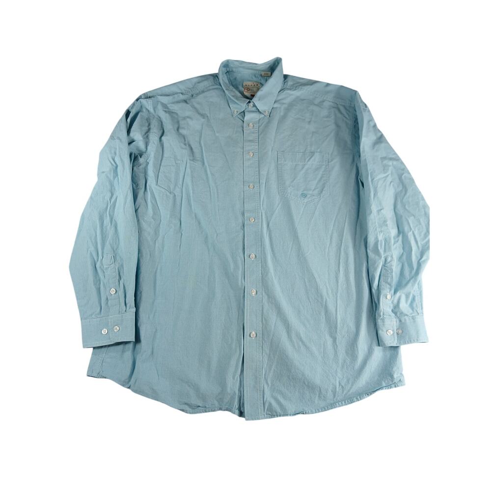 Roper Shirt Mens 2XL XXL Blue Button Up Long Sleeve Western Workwear Cowboy